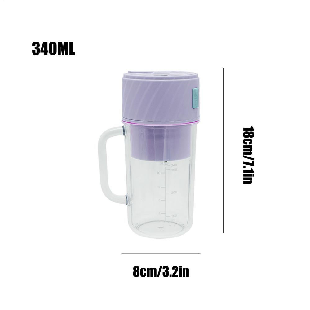 Portable Integrated Electric Juicer Fruit Milkshake Blender With Straw Electric Juicer Cup Food Processing Mixing Tool