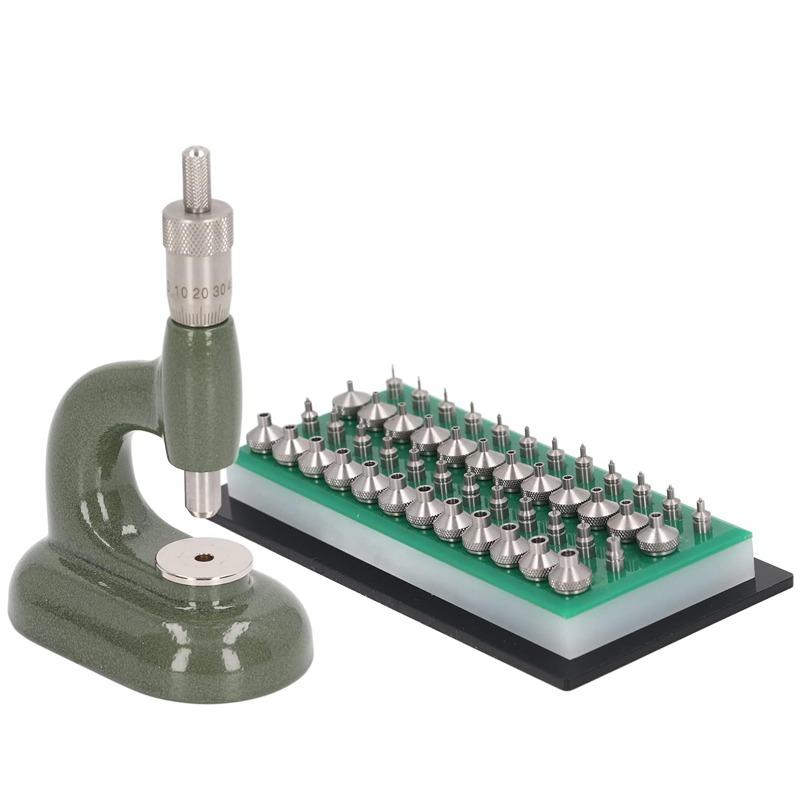 Watch Repair Tool Watch Press Set Watch Back Case Closer Watchmaker Jewelling Tool Aluminum Alloy Green With 48Pcs Dies
