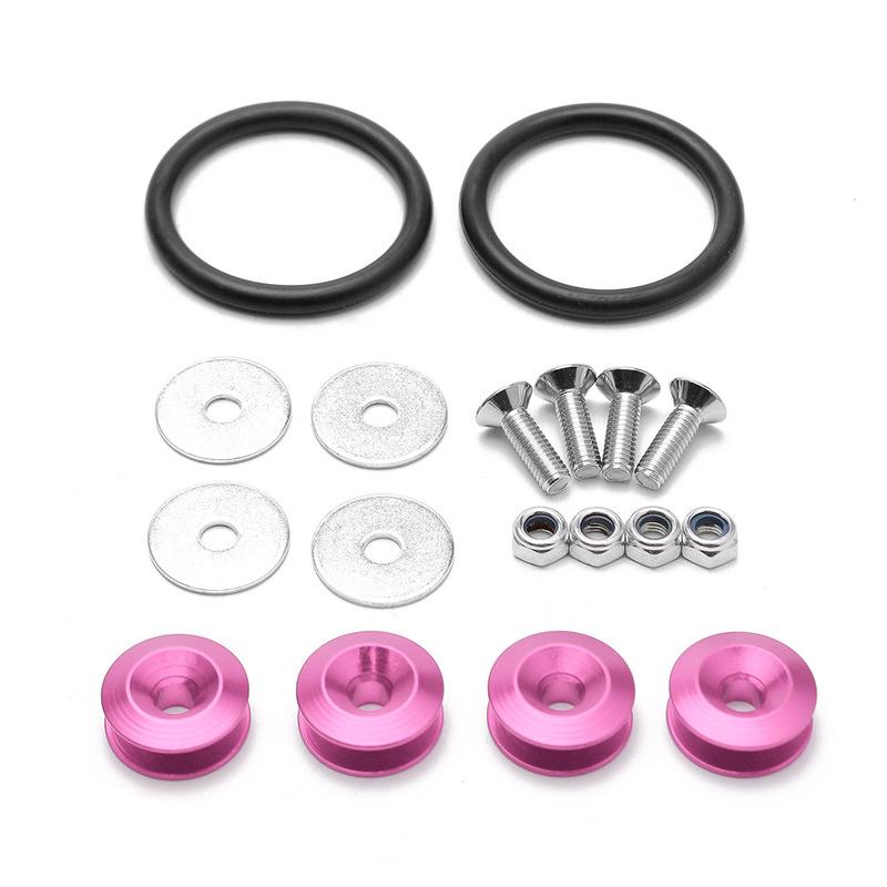 Aluminum Quick Release Fasteners are ideal for front bumpers Rear bumpers and Trunk Hatch lids without logo BX100224
