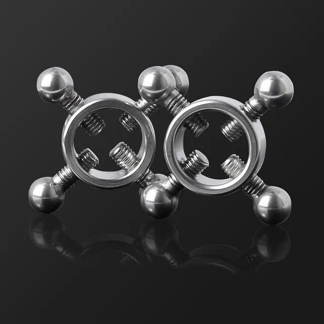 Sex toy Female Stainless Steel Adjustable play metal Nipple Clips Breast Fetish BDSM Sexy Shop Erotic Accessories