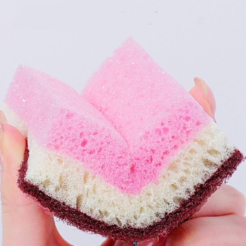 5/10PCS MultiPurpose Kitchen Cleaning Sponge Efficient Scrubbing Foam For Home Daily Dishwashing Tasks