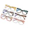 Tr High Definition Anti-Blue Glasses Personalized Contrast Trend Glasses Frame Retro Cat Eye Plain Flat Mirror