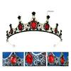 Elegant Rhinestones Crowns Hair Accessory Theater Costume Props Lightweight Metal Bridal Party Headpiece
