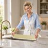 Silicone Water Barrier Strip Flexible Splash Guard for Kitchen Sink Bathroom Countertop Shower Edge Protector