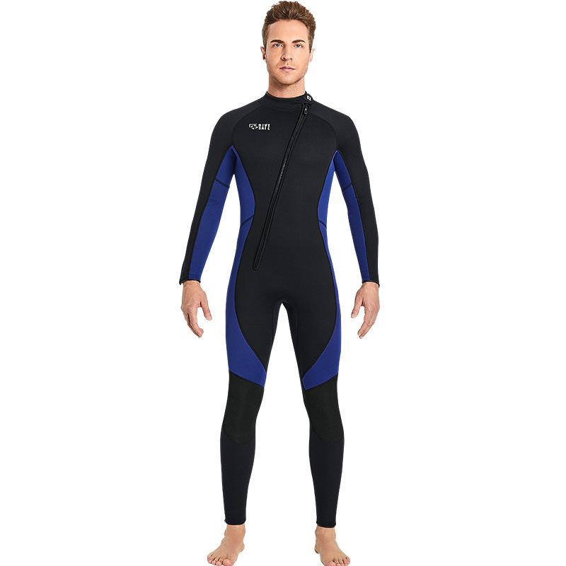 

European & American 3MM Wetsuit: Unisex Long Sleeve Snorkeling & Surfing Suit for Cold-Proof Winter Swimming XX-Large
