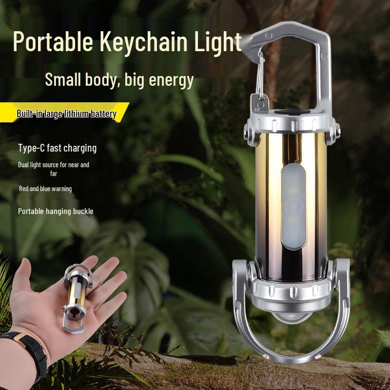 Portable High-Intensity Waterproof Mini Flashlight Key Chain