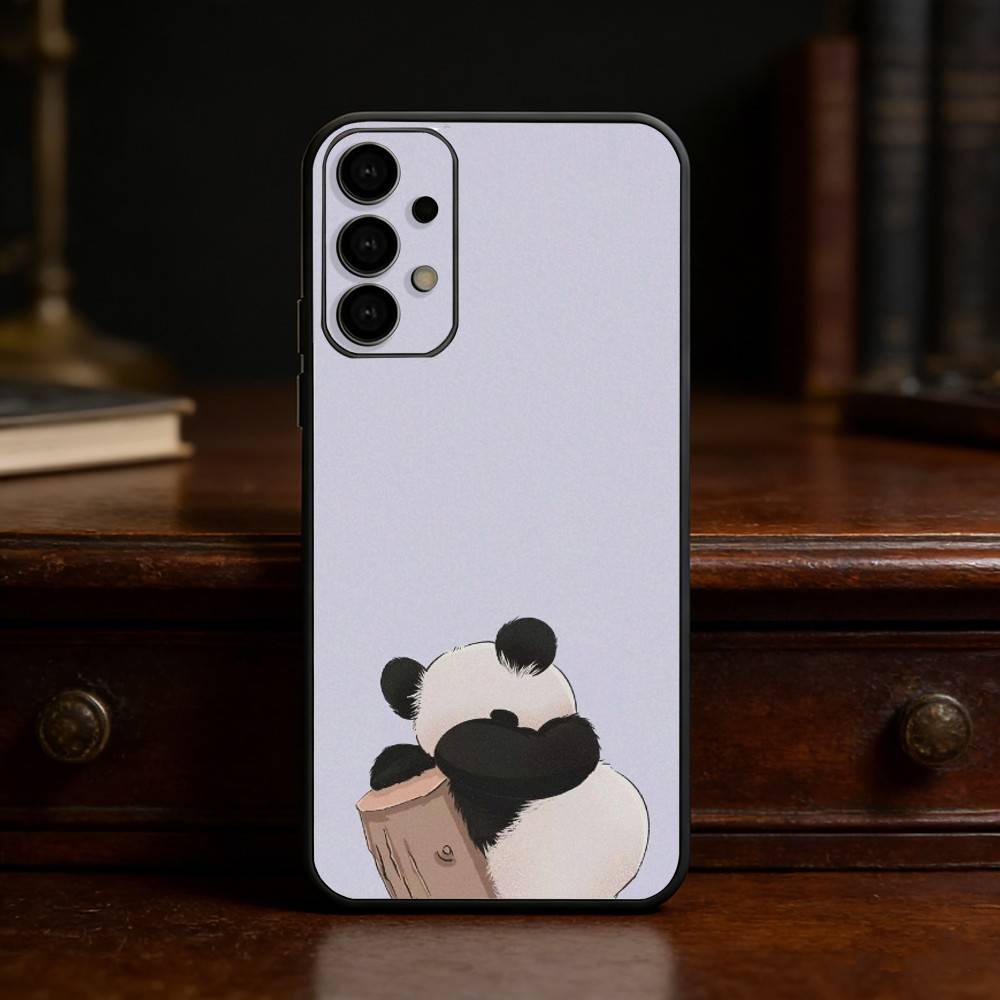 Funny P-Pandas Phone Case For Samsung S25,S24,S21,S22,S23,S30,Ultra,S20,Plus,Fe,Lite Black Shell