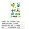 Luminous In Dark Cartoon Easter Temporary Tattoo Waterproof Sweatproof Party Favors for Kids Stickers