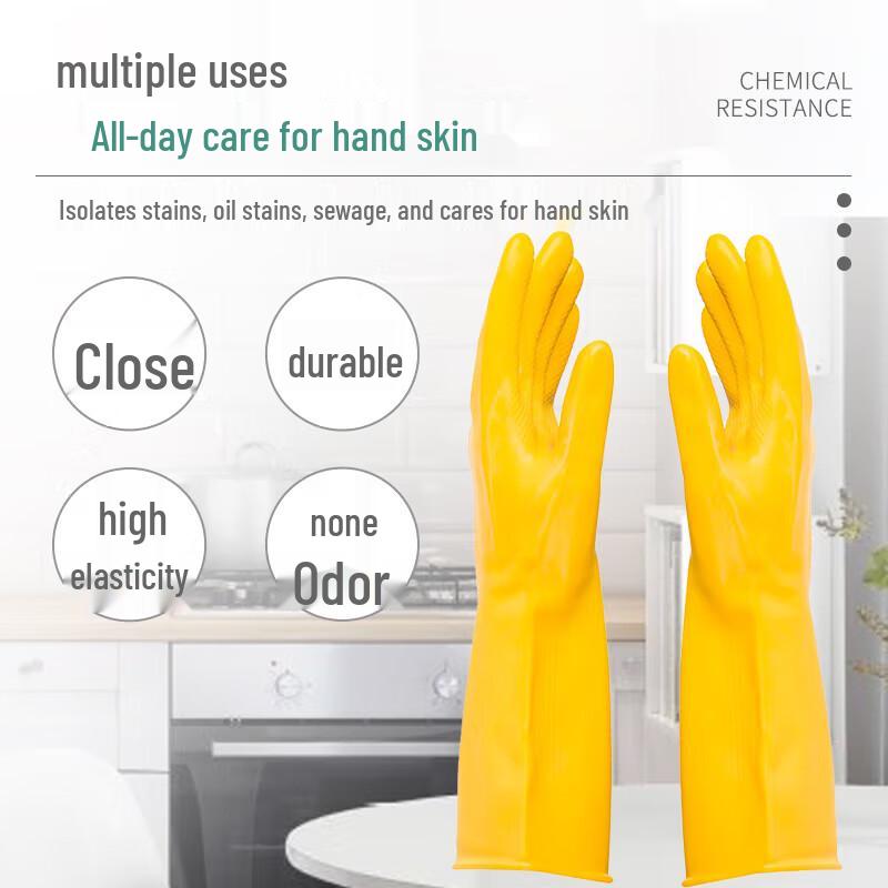 NHZHIW Waterproof Latex Work Gloves One Size