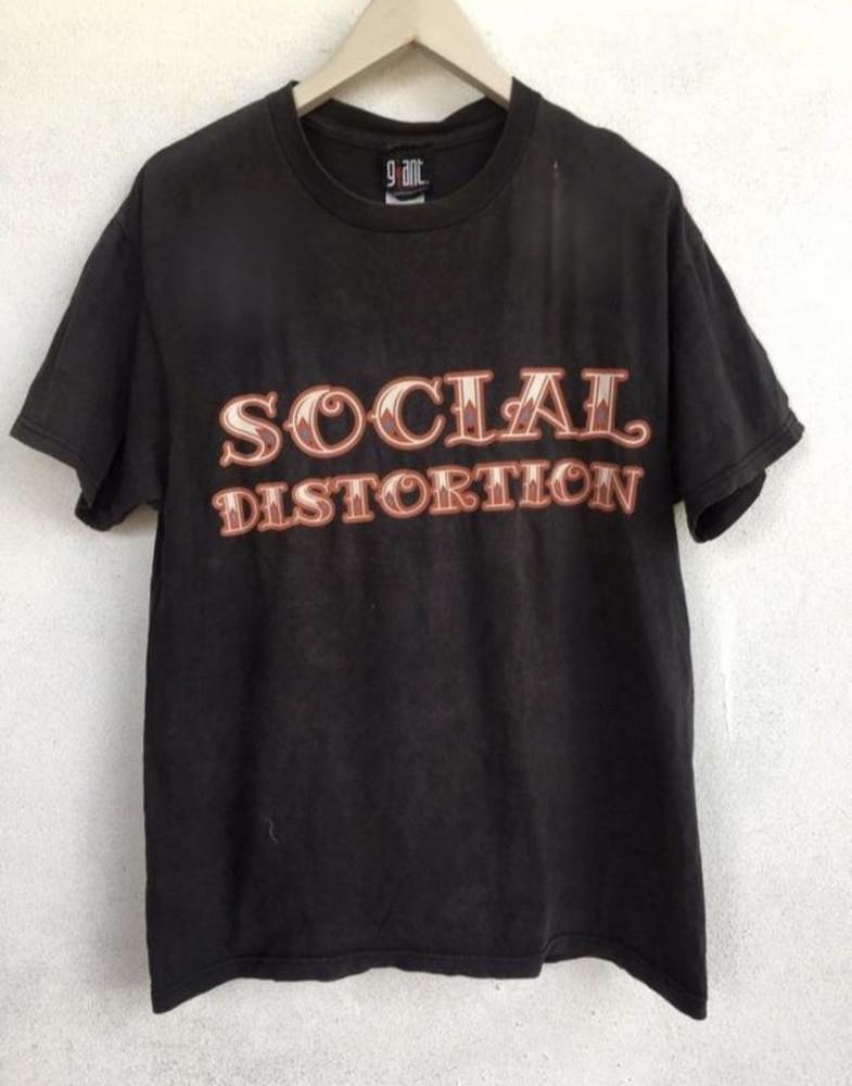 Винтажная футболка панк-группы Social Distortion 90-х, двусторонняя, S5XL PA6286 XL