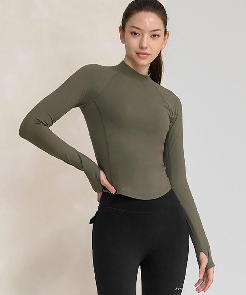 XEXYMIX Peach-Like Mock Neck Long Sleeve Xwflt06J3 (A Type)