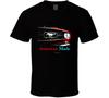 Amerikanisch Hergestelltes Rotes 66 Stang Front Musclecar Geschenk T-Shirt