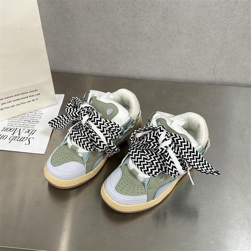 Módní tenisky na silné podrážce pro muže/ženy 2025 Léto Podzim Šněrovací robustní tenisky Ležérní boty na skateboard Smíšená barva Sportovní boty