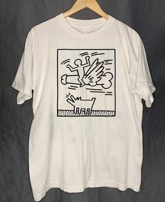 Keith Haring Bawełniana Biała Koszulka Unisex Koncertowa Rozmiary S do 5XL FN1607 Koszulka Unisex