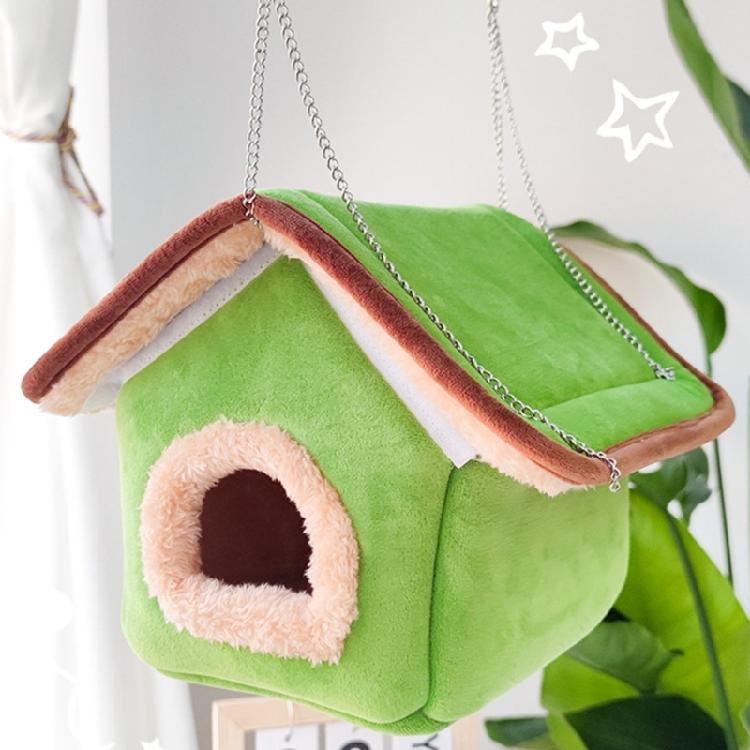 Warm Parrots House Plush Bird Cage Accessory Removable Liner Quickly Installation For Various Climates