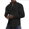 Mens Spring Autumn Plaid Sweatshirt With Stand Collar And Zipper For Casual Wear