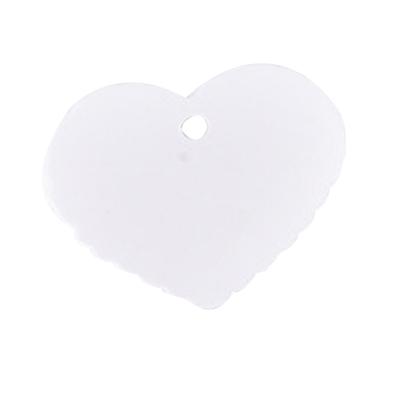 100pcs Kraft Paper Heart\-Shaped Solid Color Blank Label Jewelry Gift Postcard Home Wedding Party DIY Decoration Accessories