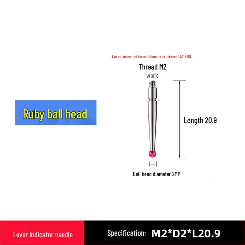 Ruby Dial Indicator Probe N/A