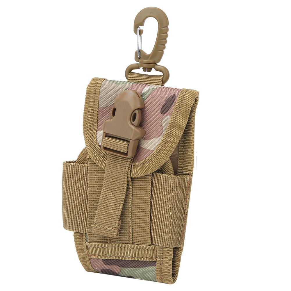 Outdoor Multi Functional EDC Waist Pouch Molle Belt for 4.5inch Mobile Phone Bag with Buckle(Camouflage )