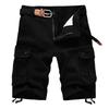 Pantalones Cortos Cargo Holgados de Verano para Hombre con Múltiples Bolsillos Algodón para Hombre Pantalones Cortos Sin Cinturón