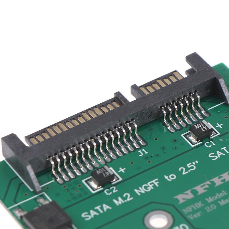 M.2 Ngff Ssd Solid State Hard Disk To Half High 2.5 Inch Sata3 Adapter Card