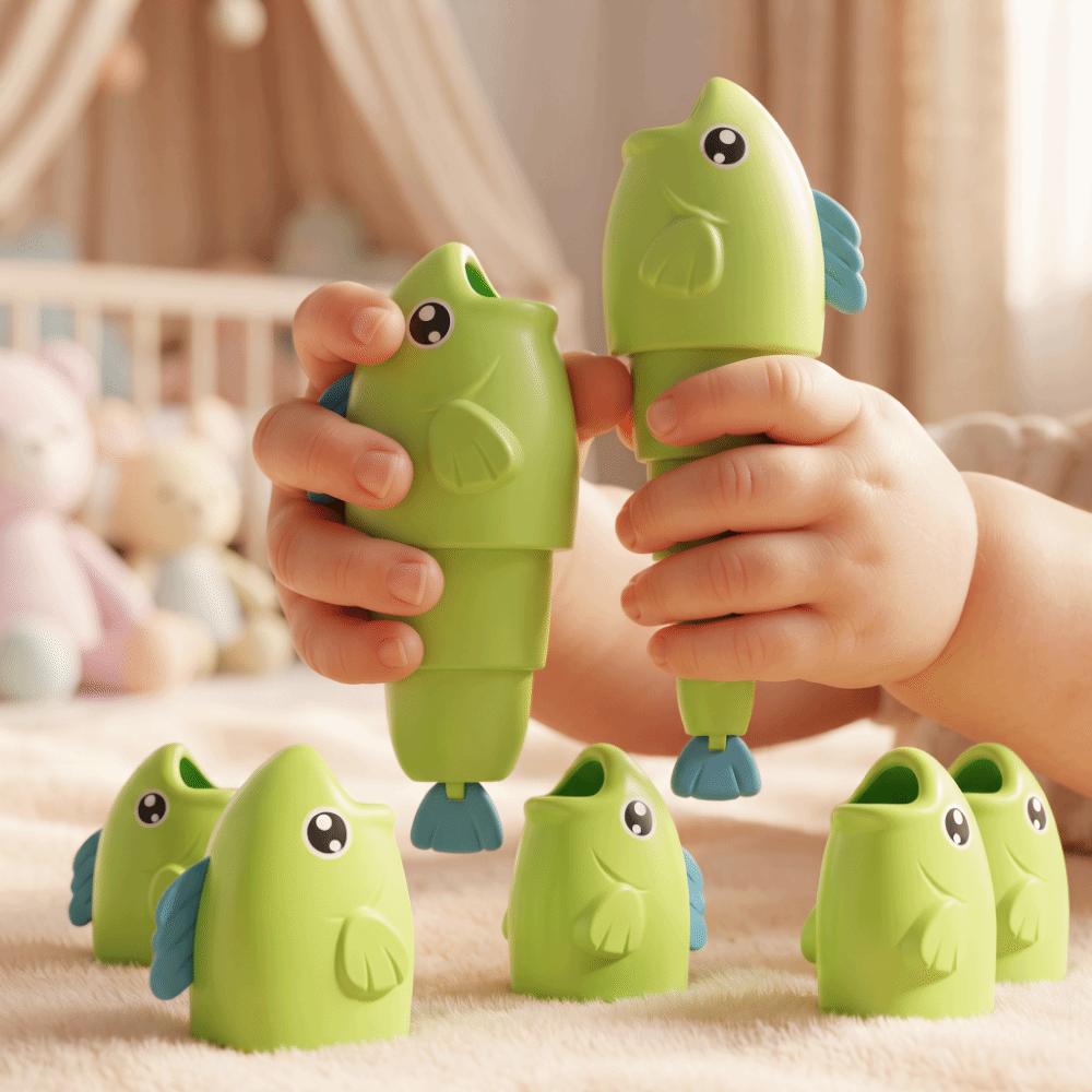 Stretchable Fish Fishing Game Toy Cartoon Fish Catching Game Kid Fishing Master