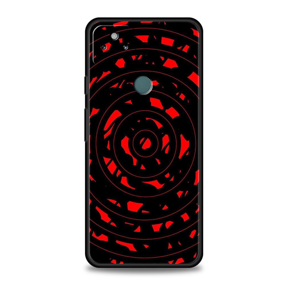 

Black Red Ripple Art Phone Case Cover for Google Pixel 10 9 8 7 6 9A 8A 7A 6A Pro Shockproof Soft TPU 10 Pro XL Shell Fundas Bag Pixel 7A
