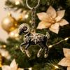 Animal Lover Keychain Acrylic Black Sheep Keyhcain, Goat Shaped Car Key Ring Pendant, Backpack Handbag Charm Hanging Decoration