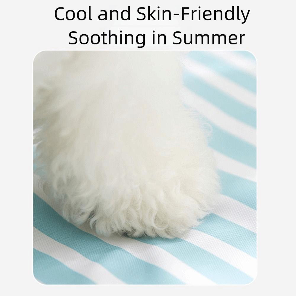 Zemin Paspası Karikatür Evcil Hayvan Soğutma Paspası Çizilmez Buz Jelli Köpek Kedi Uyku Pedi Taşınabilir Evcil Hayvan Köpek Soğuk Yatak Paspası Evcil Hayvan Kulübesi