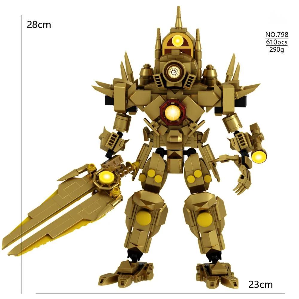 Vânzare de lichidare Toalete Skibidii Blocuri de construit Jucării Titan Clock King TV Man Figurine Cărămizi pentru Copil Idei de Paște Cadou Vânzare en-gros