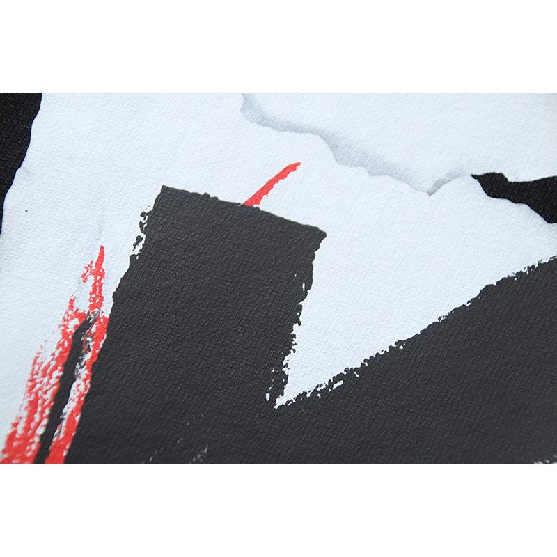 1928 Off-White 2025 Autumn/Winter New Broken Paper Arrow Printed Hoodie for Men and Women