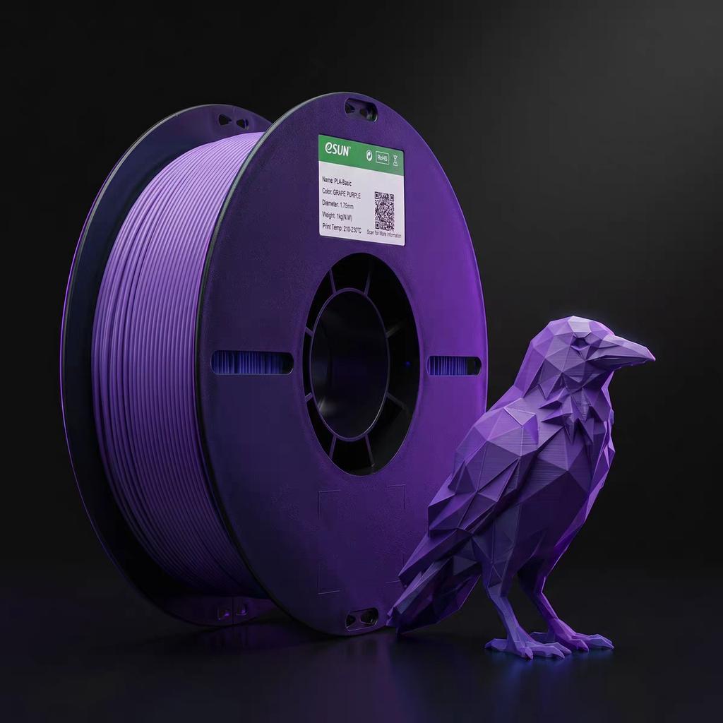 ESUN PLA 3D Printing Filament 1.75mm Light Grey FDM Plastic Rod 1KG 27 Colors Factory Quality Guarantee ROHS REACH