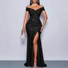 Leichter Luxus Pailletten-Bandeau-Top Sexy Hohe Taille Schlitz Harpunenschwanz Abendkleid, Bankett Hochwertiges Temperament Gesellschaftsdame Kleid
