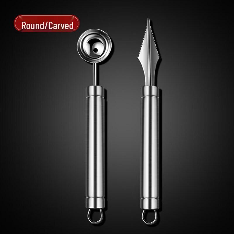 304 Stainless Steel Fruit Carving & Baller Tool Set