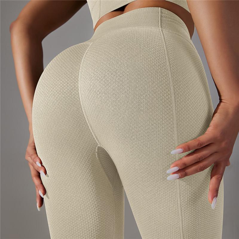 Nessaj Hip Lift Stretchy Shapewear Pants Knit High Waist Yoga Pants Outdoor Women Running Fitness Pants