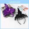 Witch Halloween Hat Headband Sparkly Party Supplies Costuming