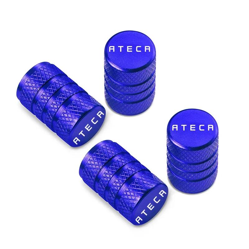 LITD8 Car Wheel Tire Valve Caps Tyre Stem Covers Airdust Waterproof For Seat Ateca Accessories