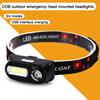 Multi-Function Usb Port Rechargeable Headlamp Cob Outdoor Emergency Head Torch 18650 Battery Fishing Light