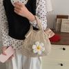 Summer Hollow Out Weave Bag Large Capacity Nylon Mesh Tote Bag Casual Woven Handbag  Summer