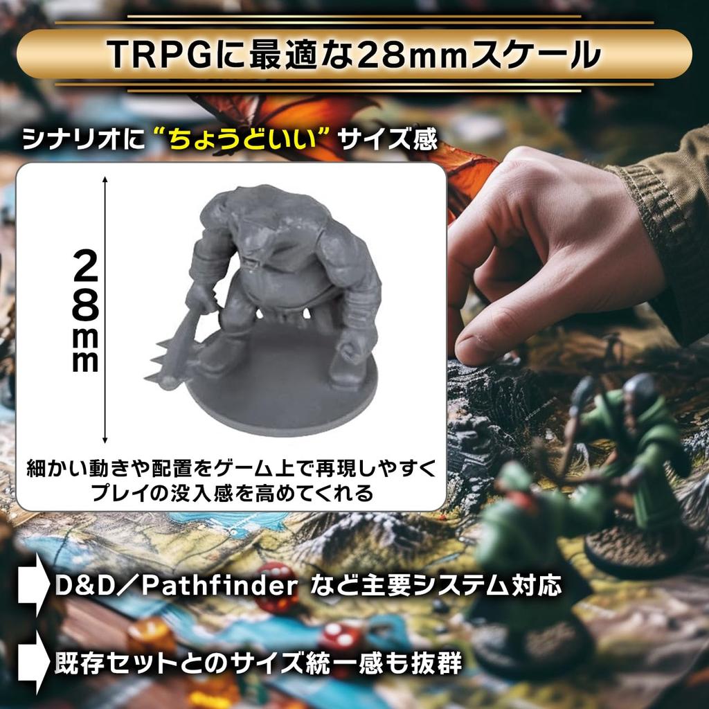 Path Gaming Competitive Team Miniature 28mm for Tabletop and Path 38 Two-Color 38-Piece Kit, Unpainted, Scale, Role-Playing Scenarios, D&D Compatible,