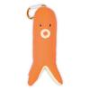 It Makes Noises and Vibrates Pukyu Vibrating Octopus Wiener Mascot, Fun Toy, Approx. 18.5cm (Orange)