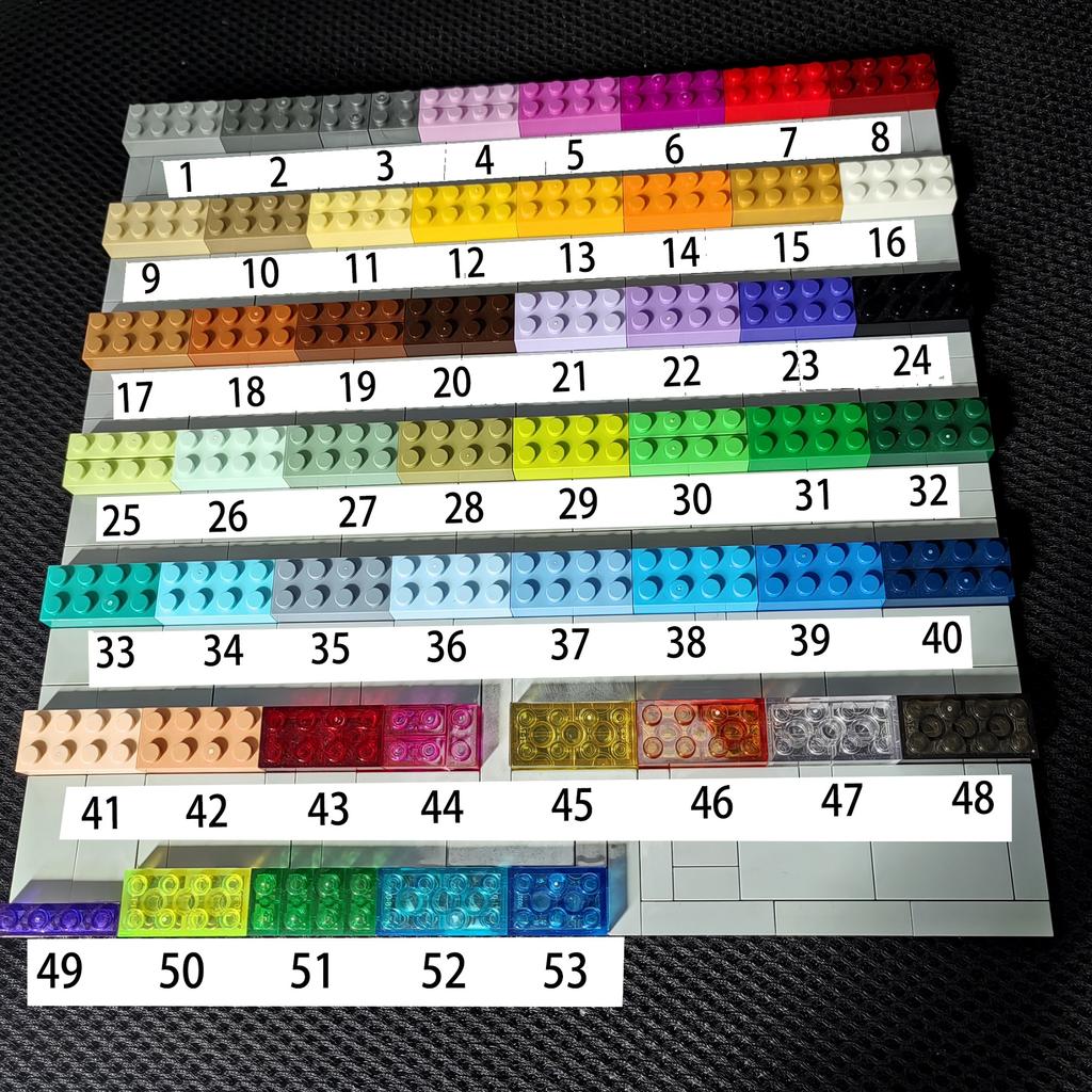 20PCS 2417 Blocks Plate 6x5 Branch Leaf High Quality Durable Design Safe for Children Compact Particles Building Blocks Add-Ons