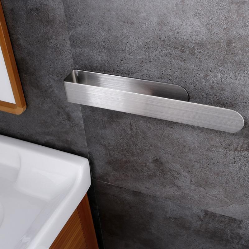 Self Adhesive Towel Holder Household Stick On The Wall Hand Towel Bar for Bathroom