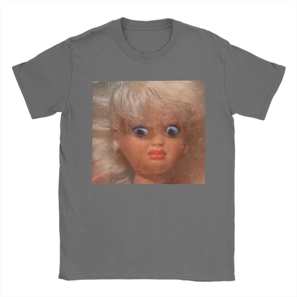 Unisex Women Disgusting Doll Face Meme Printed T Shirts Cotton Clothes Awesome Short Sleeve Crewneck Tees Plus Size Unisex TShirts