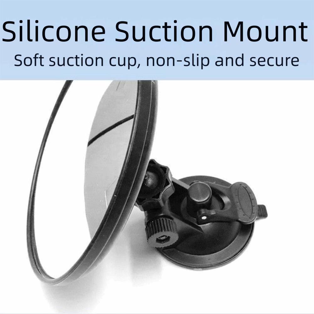 360 Degree Rotation Car Rearview Mirror Universal Car Reverse Mirror  Driving Safety
