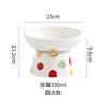 Ceramic Cat Bowl Anti Black Chin Non Spill Water Dish Pet Food Feeder for Cats and Dogs
