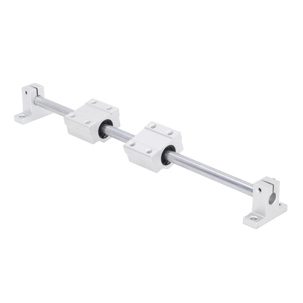 4 Stück Linearbewegungskugellager mit 2 Stück Metallwellenstangen Gleitblock Halterungssatz für CNC
