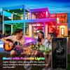 Upgraded 5-15M Waterproof RGB-IC LED Strip Light USB 5V Bluetooth APP Music SYNC Flexible Lamp Tape For Indoor Outdoor Home Deco