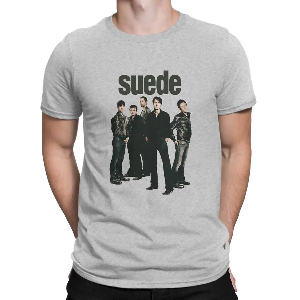 Men's Popular British Rock Bands T Shirts Suede Pure Cotton Clothing Awesome Short Sleeve Round Neck Tee Shirt Summer T-Shirt