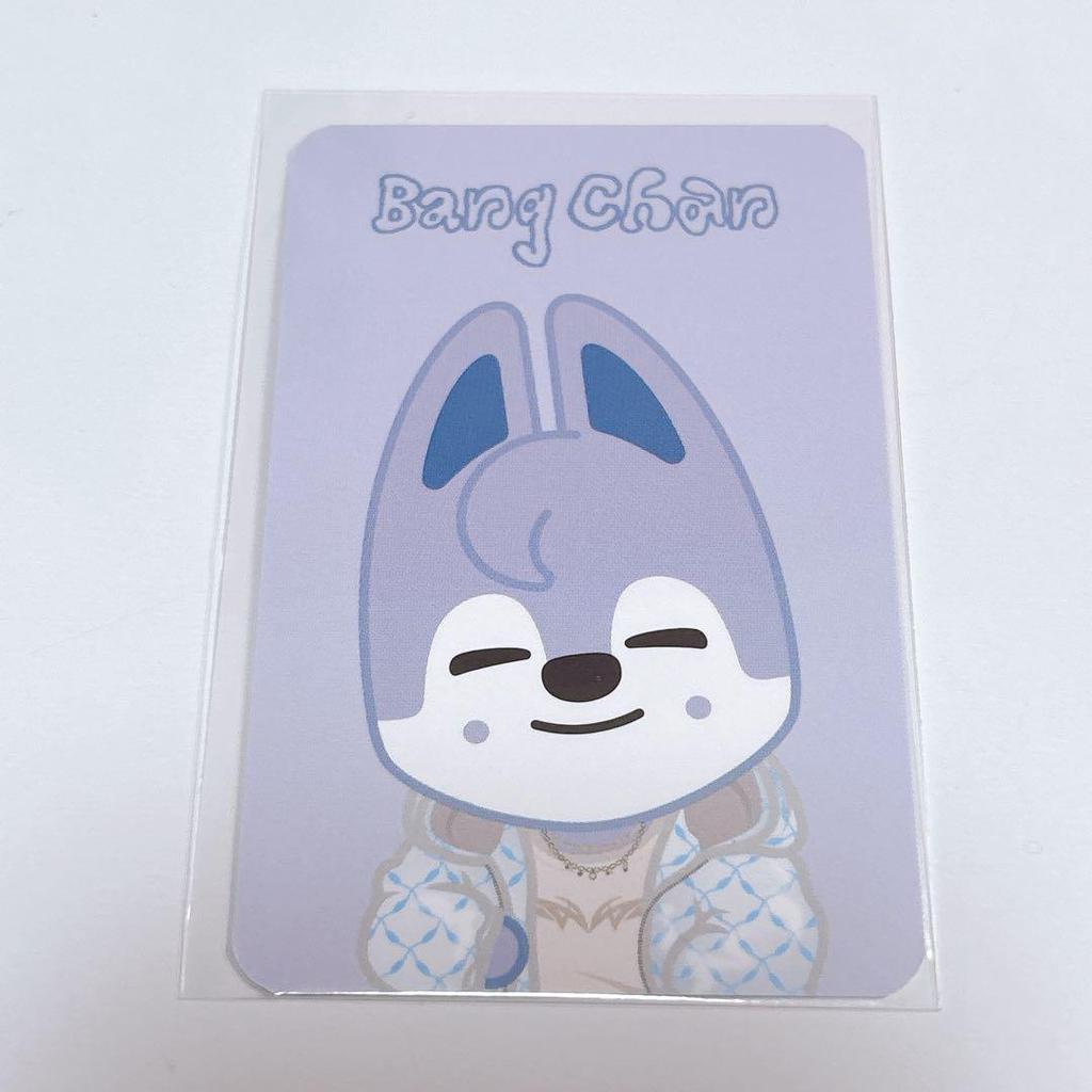 [USED] Korea Exclusive Straykids 5'CLOCK Clear Pouch Bang Chan Trading Card